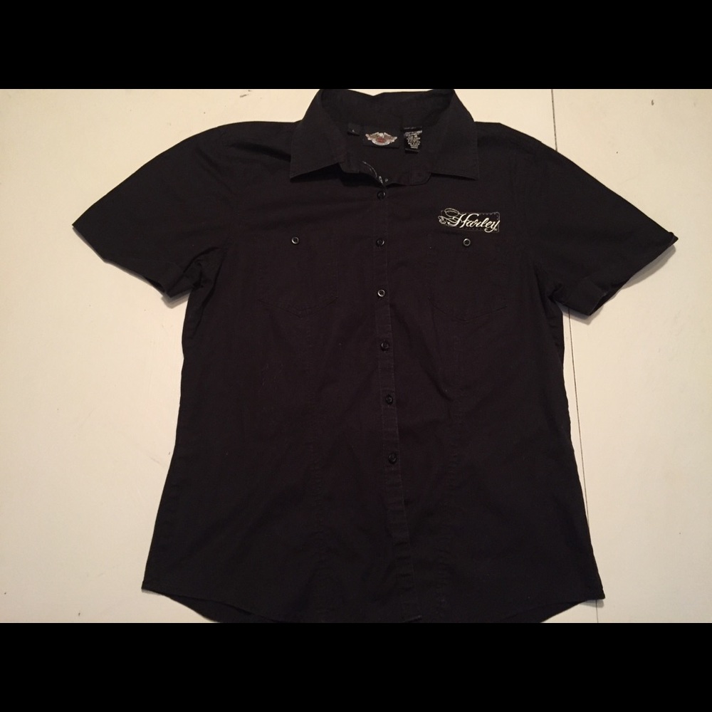 Harley Davidson Women’s Large Button Up Shirt